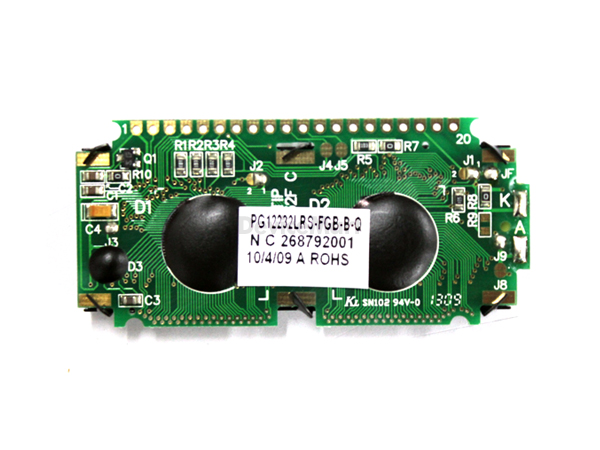 디바이스마트,LED/LCD > LCD 캐릭터/그래픽 > 그래픽 LCD,POWERTIP,PG12232LRS-FGB-B-Q,122x32 그래픽 lcd, Positive Yellow/Green 백라이트, Module size :69.2mm(L) x 31.75mm(w) x 11.0mm(H)Max