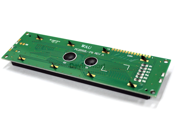 디바이스마트,LED/LCD > LCD 캐릭터/그래픽 > 캐릭터 LCD,POWERTIP,PC2002LRS-LWA-B-Q,20x2 캐릭터 lcd, Positive Yellow/Green 백라이트, Module size : 146.0mm(L) *43.0mm(w) * 14.2mm((H)Max