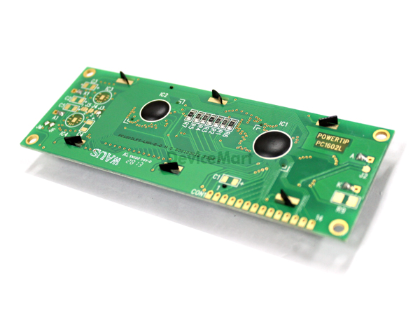 디바이스마트,LED/LCD > LCD 캐릭터/그래픽 > 캐릭터 LCD,POWERTIP,PC1602LRS-LWA-B-Q,16x2 캐릭터 lcd, Positive Yellow/Green 백라이트, Module size : 122.0mm(L) x 44.0mm(w) x 14.0mm((H)Max