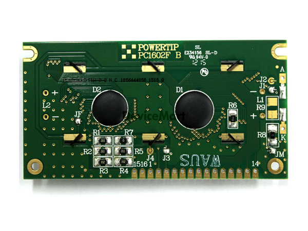 디바이스마트,LED/LCD > LCD 캐릭터/그래픽 > 캐릭터 LCD,POWERTIP,PC1602LRS-FWA-B-Q,16x2 캐릭터 lcd, Positive Yellow/Green 백라이트, Module size : 84.0mm(L) x 44.0mm(w) x 13.7mm(H)Max