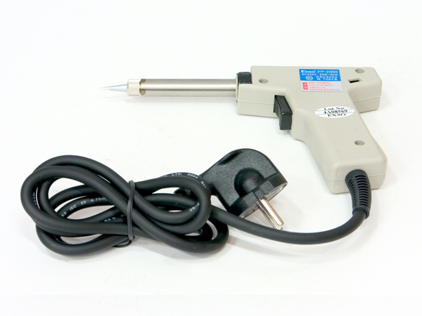 디바이스마트,수공구/전자공구/전동공구 > 전자공구 > 인두기/인두스탠드 > 일반인두,EXSO,권총형 인두기 JYP-20860,권총형 손잡이로써 우수한 열전도와 고절연 실현