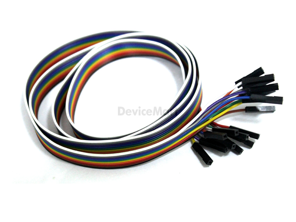 디바이스마트,케이블/전선 > 점퍼/하네스/악어/바나나 > 점퍼 와이어/케이블,거상인,점퍼와이어 GSH-10405 (1000mm, F/F, 10P Ribbon Cable),점퍼 와이어 / F-F 타입 / CH254 커넥터 사용 / 길이 : 1000mm / 색상 : 10색 / 10핀 리본케이블로 잘라서 사용