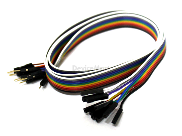 디바이스마트,케이블/전선 > 점퍼/하네스/악어/바나나 > 점퍼 와이어/케이블,거상인,점퍼와이어 GSH-10406 (1000mm, M/F, 10P Ribbon Cable),점퍼 와이어 / M-F 타입 / CH254 커넥터 사용 / 길이 : 1000mm / 색상 : 10색 / 10핀 리본케이블로 잘라서 사용