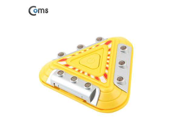 디바이스마트,EV 전기차/캠핑카/그린에너지 > 캠핑/보트 악세사리 > 캠핑용품 > 랜턴/램프,Coms,램프 (LED 비상등) 9LED 자석내장/폴더접이식 [NO182],AAA*3 건전지 사용 / 적색 LED 9EA 삼각 배치 / 2가지 LED 모드 지원