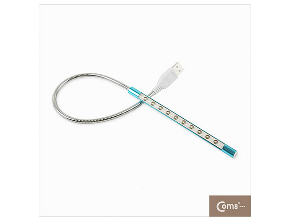 디바이스마트,컴퓨터/모바일/가전 > 가구/사무용품/공구 > 조명기기 > 전구(램프),Coms,USB 램프(라인형, 막대) 10LED/Blue [BU812],USB 10 LED 램프 라인형 / 막대 / 터치(On/Off)
