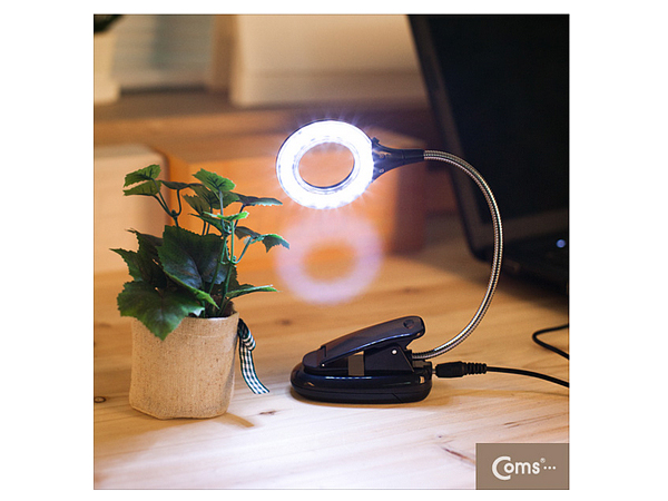 USB 램프(스텐드형), 18LED Black [IT597]