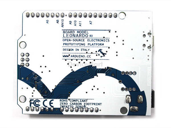 디바이스마트,오픈소스/코딩교육 > 아두이노 > 아두이노 호환보드,SZH,아두이노 레오나르도 R3 호환보드 [SZH-EK005],ATmega32u4 기반 아두이노 레오나르도 100% 호환보드입니다. 20개의 digital I/O를 가지고 있으며 16 MHz 크리스탈 오실레이터, micro USB 연결단자, 파워 잭, ICSP 헤더, 리셋 버튼이 있습니다..(※USB 마이크로 5핀 케이블 포함 )