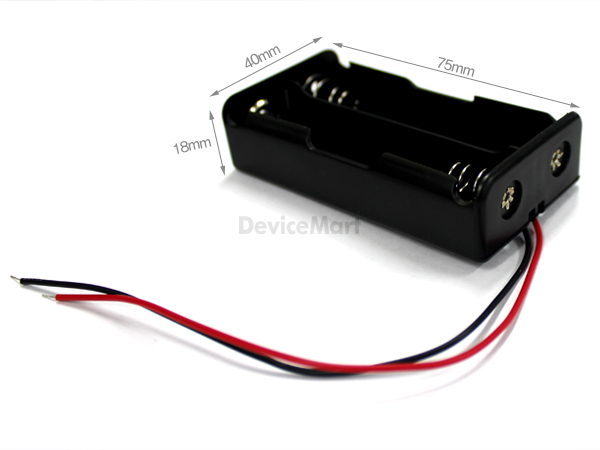 디바이스마트,전원/파워/배터리 > 배터리/배터리홀더 > 배터리홀더 Holder > 18650용 홀더,SZH,18650x2 리튬이온 배터리 홀더 [SZH-BH002],셀 규격 : 18650 / 셀 갯수 : 2개(직렬) / 전압 : 7.4V / 출력단자 : 피복전선