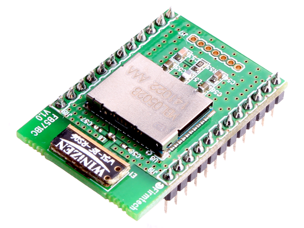 디바이스마트,MCU보드/전자키트 > 통신/네트워크 > 블루투스/BLE,(주)펌테크,블루투스 임베디드 모듈(FB571BC),Audio Profile이 내장된 블루투스 임베디드 모듈로서 A2DP, HSF  HFP, AVRCP, SPP 프로파일을 지원하는 멀티미디어 블루투스 제품