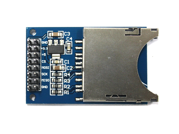 디바이스마트,MCU보드/전자키트 > 전원/신호/저장/응용 > SD/TF/메모리,SZH,아두이노 SD 카드 소켓 모듈 [SZH-EK035],SPI통신을 사용하는 SD카드의 데이터를 읽고 쓰기가 가능한 모듈입니다.