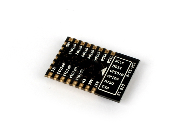 디바이스마트,MCU보드/전자키트 > 통신/네트워크 > 와이파이,SZH,ESP8266 시리얼 와이파이 모듈 ESP-12E [SZH-EK043],ESP8266-12E는 ESP8266-12의 업그레이드 버전입니다. 아두이노, 라즈베리파이 등에 연결하여 사용하거나, 단독으로 IDE에서도 사용 가능합니다. EMI 차단기능 향상. 작동전압 3.3V 제품(5V인가시 MCU손상)이므로 꼭 3.3V를 공급해주세요.