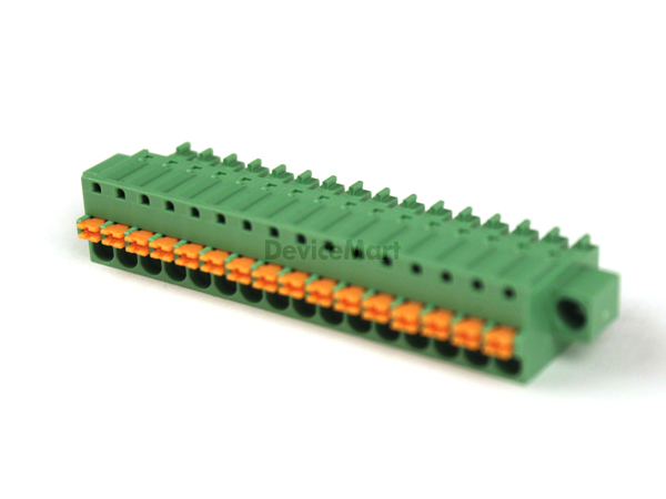 디바이스마트,커넥터/PCB > 터미널블럭 > DINKLE > ESC381VM(푸시형타입플러그&헤더),DINKLE,ESC381VM(16핀),푸시형타입플러그&헤더ECHB381RM-32P와함께사용. 3.81mm피치/ 300V / 8A