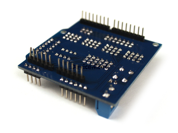 디바이스마트,오픈소스/코딩교육 > 아두이노 > 아두이노 호환쉴드,SZH,아두이노 우노 Sensor Shield V5.0 [SZH-EK049],아두이노 우노 센서쉴드 제품은 Arduino Uno 정품 및 호환보드에 적층(표면에 결합)해서 활용하는 제품입니다. 브레드보드 없이 다양한 센서모듈과 연결할 수 있어 편리하게 사용하실 수 있습니다.