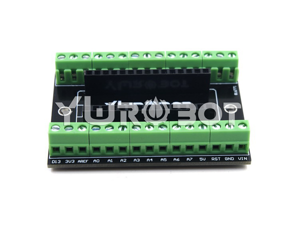 디바이스마트,오픈소스/코딩교육 > 아두이노 > 아두이노 호환쉴드,YwRobot,아두이노 Nano 터미널 확장 쉴드 [ARD040113],Interface is fully compatible with Arduino Nano V3 The port is complete, all leads Quality 3.81 terminal, convenient wiring Excellent PCB design, elegant