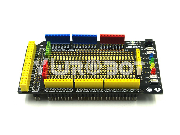 디바이스마트,오픈소스/코딩교육 > 아두이노 > 아두이노 호환쉴드,YwRobot,아두이노 MEGA2560 프로토 타입 확장 쉴드 [ARD050117],Provide more convenient for the Arduino prototyping experimental platform at their disposal to build a simple test circuit