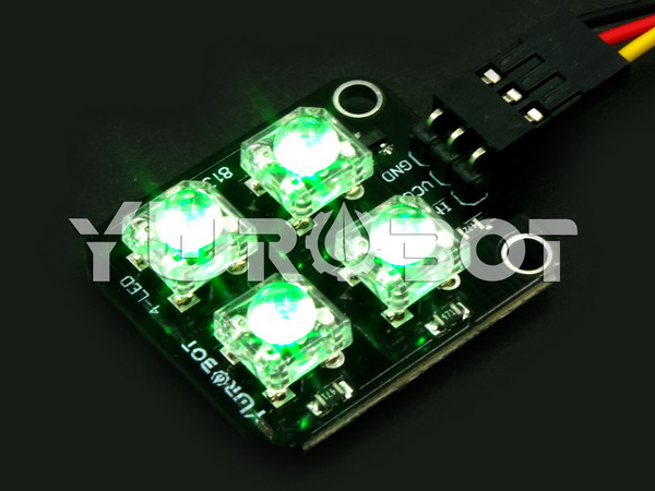 디바이스마트,오픈소스/코딩교육 > 아두이노 > 아두이노 LED/LCD모듈,YwRobot,아두이노 Piranha LED 모듈 (Emerald green) [ELB050071],Color: emerald green LED: Piranha LED * 4  Brightness: Highlight Voltage: 5V