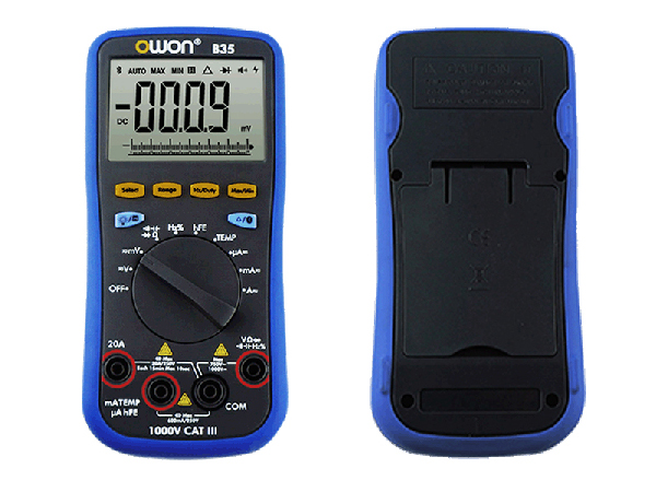 디바이스마트,계측기/측정공구 > 전기/전자 계측기 > 휴대형멀티미터,OWON,디지털 멀티미터 B35T,DC전압,AC전압, DC전류, AC전류,저항,캐패시터 측정, Display-6000카운트,블루투스지원