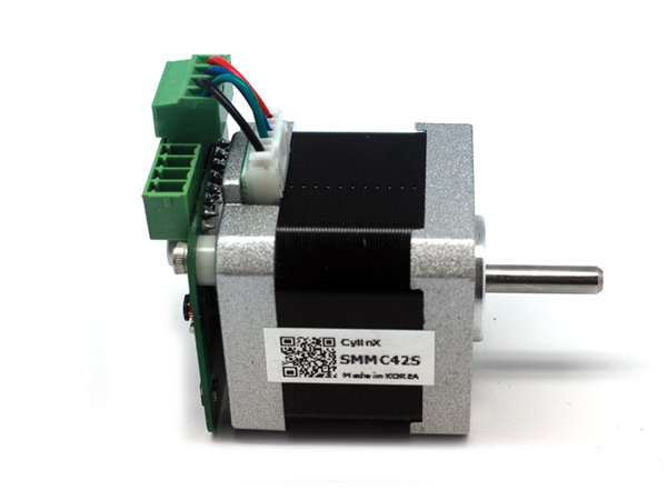 디바이스마트,기계/제어/로봇/모터 > 모터류 > 스텝모터 > 2상 바이폴라 스텝모터,그란테크,스마트 스테핑모터 (SMMC42S Smart Step),모션컨트롤러 알고리즘 특허출원 / Nema17 바이폴라 스테핑 모터, 드라이버 모션컨트롤러가 통합 된 스마트 스텝 모터 / 5개의 IO의 홈센서, 리미트 센서, 사용자정의 모션 입력가능 / 24V, 0V, 485A, 485B 4선 통신방식으로 모션 구동제어 / G코드 인터프리터 내장 / 확장 G코드 내장(G5: 감속정지 G6: 급속정지 G9: 무한이송 G91: 상대이송 / Pin level Input 5Ch, Output 3Ch(no isolated)