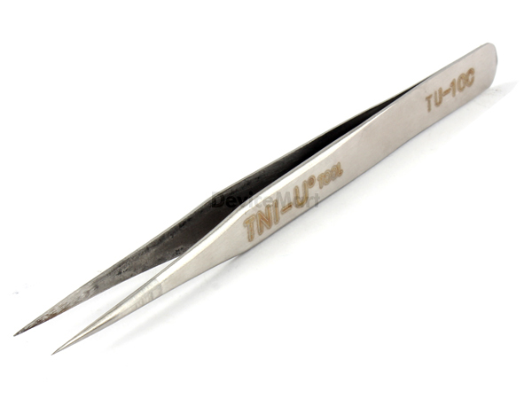 디바이스마트,수공구/전자공구/전동공구 > 전자공구 > 핀셋/IC흡착기/핀제거 > 저가형 범용핀셋,TNI-U,비자성핀셋 TU-10C,길이 : 120mm, 스탠다드 비자성 핀셋