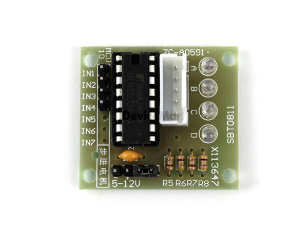 디바이스마트,MCU보드/전자키트 > 버튼/스위치/제어/RTC > 모터/모터컨트롤,SZH,ULN2003 아두이노 스텝모터 드라이버 모듈 [SZH-EK059],ULN2003을 사용한 4상 스텝모터 드라이버 입니다. 아두이노 호환.  [SZH-EK060] 모터와 커넥터 100% 호환.