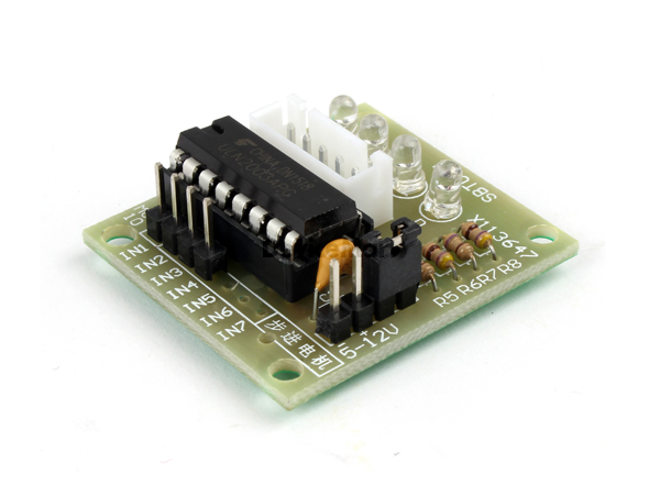 디바이스마트,MCU보드/전자키트 > 버튼/스위치/제어/RTC > 모터/모터컨트롤,SZH,ULN2003 아두이노 스텝모터 드라이버 모듈 [SZH-EK059],ULN2003을 사용한 4상 스텝모터 드라이버 입니다. 아두이노 호환.  [SZH-EK060] 모터와 커넥터 100% 호환.