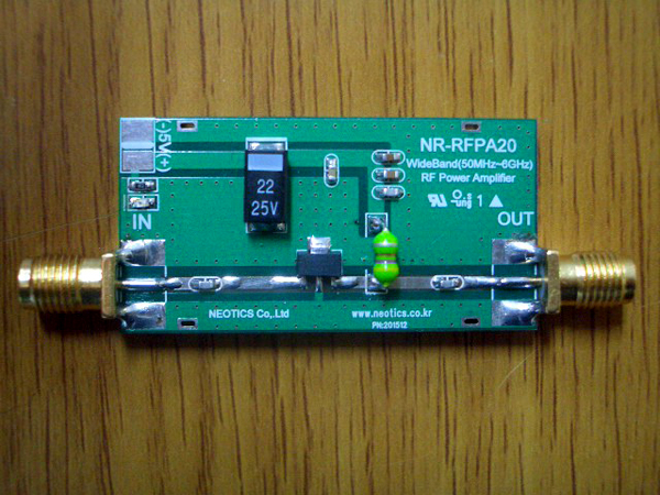 광대역 무선 송신기용 증폭기 100mW - 송신기 전용 (NR-RFPA20)