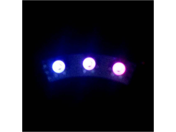 디바이스마트,LED/LCD > LED 인테리어조명 > LED 모듈,제이씨넷,JLED-ARC24-D3 : LED 24개로 구성된 원의 1/8 원호(LED 3개) 형태의 DOWN 방향 모듈,레고 타입 [카멜레온 DIY LED] ARC / 3개의 고휘도 컬러 LED(WS2812B 기반)로 구성된 원호(ARC24) 타입 DOWN 방향 모듈로 8개를 연속하여 연결하면 24개의 LED를 가진 원 형태가 됨 / 입력 전압 : DC 5V / 소비 전류 : 최대 180mA (60mA X 3)