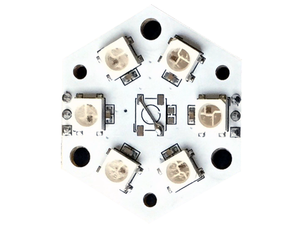 JLED-HEXA-6 : LED 6개로 구성된 정육각형 모듈