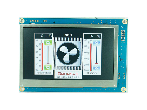 GL-CON43-L + 4.3인치TFT-LCD (with Touch Panel)