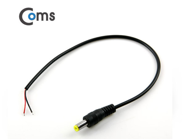 DC 5.5 전원 케이블(제작용) DC 플러그(M), 30cm [BUA045]