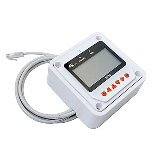 디바이스마트,EV 전기차/캠핑카/그린에너지 > 태양광/그린에너지 > 솔라충전컨트롤러,EPSOLAR,EPSOLAR 확장제어용 리모트미터 MT-50,EPSOLAR의 충전 컨트롤러와 연결하여 실시간으로 발전량, 배터리용량, 전기소비량, 총 전기사용량 등의 정보를 확인 할 수 있습니다. 에너지의 생산과 이용의 전과정을 직접 확인 가능하므로 교육용으로도 적합합니다. / ★ 검은색상으로 출고됩니다.