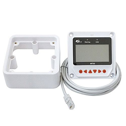 디바이스마트,EV 전기차/캠핑카/그린에너지 > 태양광/그린에너지 > 솔라충전컨트롤러,EPSOLAR,EPSOLAR 확장제어용 리모트미터 MT-50,EPSOLAR의 충전 컨트롤러와 연결하여 실시간으로 발전량, 배터리용량, 전기소비량, 총 전기사용량 등의 정보를 확인 할 수 있습니다. 에너지의 생산과 이용의 전과정을 직접 확인 가능하므로 교육용으로도 적합합니다. / ★ 검은색상으로 출고됩니다.
