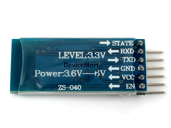 디바이스마트,오픈소스/코딩교육 > 아두이노 > 아두이노 통신모듈,SZH,블루투스 직렬포트 모듈 HC-05 (DIP) [SZH-EK069],아두이노와 호환되는 블루투스 모듈입니다. 마스터/슬레이브 변경, 기본상태: 슬레이브, 암호: 1234, 기본속도: 9600, 전송거리: 약 10미터.