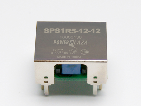 디바이스마트,전원/파워/배터리 > DC-DC 컨버터 모듈 > 정전압 모듈(실장, 절연 스위칭),Power Plaza,SPS1R5-12-12,실장형 / 고정출력전압 / 1chch 출력 / 정전압 1.5W 절연 스위칭 컨버터 / 입력전압 : 9V~8V / 출력전압 : 12V / 출력전류 : 100mA / 변환효율 : 최대 81% / 절연전압 : 500V / 입력단자 : 스루홀 핀 / 출력단자 : 스루홀 핀 / 패키지 : PCB