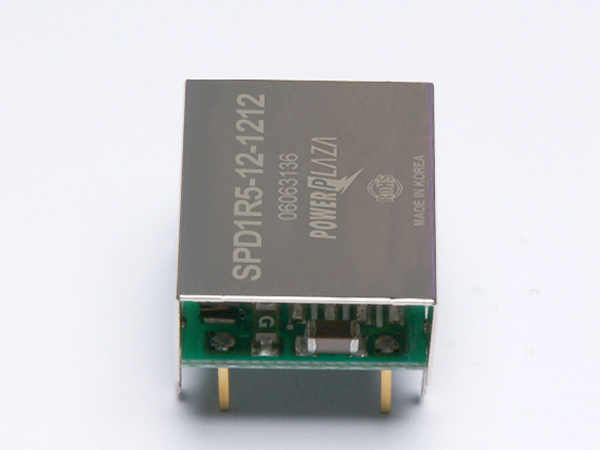 디바이스마트,전원/파워/배터리 > DC-DC 컨버터 모듈 > 정전압 모듈(실장, 절연 스위칭),Power Plaza,SPD1R5-12-1212,실장형 / 고정출력전압 / 2chch 출력 / 정전압 1.5W 절연 스위칭 컨버터 / 전압반전출력 / 입력전압 : 9V~8V / 출력전압 : 12V / 반전출력 : -12V / 출력전류 : 60mA / 변환효율 : 최대 80% / 절연전압 : 500V / 입력단자 : 스루홀 핀 / 출력단자 : 스루홀 핀 / 패키지 : PCB