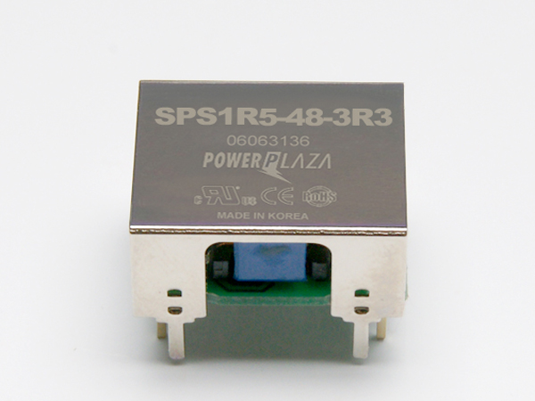 디바이스마트,전원/파워/배터리 > DC-DC 컨버터 모듈 > 강하형 모듈(실장) > 절연 스위칭 모듈,Power Plaza,SPS1R5-48-3R3,실장형 / 고정출력전압 / 1chch 출력 / 강하형 1.5W 절연 스위칭 컨버터 / 입력전압 : 36V~76V / 출력전압 : 3.3V / 출력전류 : 400mA / 변환효율 : 최대 73% / 절연전압 : 500V / 입력단자 : 스루홀 핀 / 출력단자 : 스루홀 핀 / 패키지 : PCB