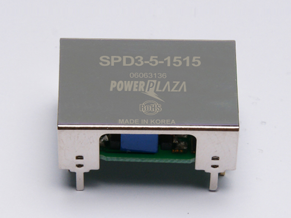 디바이스마트,전원/파워/배터리 > DC-DC 컨버터 모듈 > 승압형 모듈(실장, 절연 스위칭),Power Plaza,SPD3-5-1515,실장형 / 고정출력전압 / 2chch 출력 / 승압형 3W 절연 스위칭 컨버터 / 전압반전출력 / 입력전압 : 4.5V~9V / 출력전압 : 15V / 반전출력 : -15V / 출력전류 : 100mA / 변환효율 : 최대 81% / 절연전압 : 500V / 입력단자 : 스루홀 핀 / 출력단자 : 스루홀 핀 / 패키지 : PCB