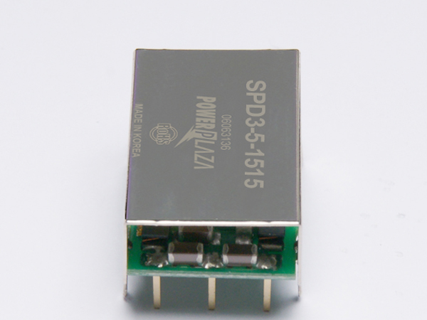 디바이스마트,전원/파워/배터리 > DC-DC 컨버터 모듈 > 승압형 모듈(실장, 절연 스위칭),Power Plaza,SPD3-5-1515,실장형 / 고정출력전압 / 2chch 출력 / 승압형 3W 절연 스위칭 컨버터 / 전압반전출력 / 입력전압 : 4.5V~9V / 출력전압 : 15V / 반전출력 : -15V / 출력전류 : 100mA / 변환효율 : 최대 81% / 절연전압 : 500V / 입력단자 : 스루홀 핀 / 출력단자 : 스루홀 핀 / 패키지 : PCB
