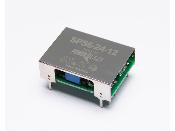디바이스마트,전원/파워/배터리 > DC-DC 컨버터 모듈 > 강하형 모듈(실장) > 절연 스위칭 모듈,Power Plaza,SPS6-24-12,실장형 / 고정출력전압 / 1chch 출력 / 강하형 6W 절연 스위칭 컨버터 / 입력전압 : 18V~36V / 출력전압 : 12V / 출력전류 : 500mA / 변환효율 : 최대 82% / 절연전압 : 500V / 입력단자 : 스루홀 핀 / 출력단자 : 스루홀 핀 / 패키지 : PCB