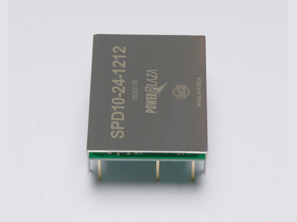 디바이스마트,전원/파워/배터리 > DC-DC 컨버터 모듈 > 승압·강하형 모듈(실장) > 절연 스위칭 모듈,Power Plaza,SPD10-24-1212,실장형 / 고정출력전압 / 2chch 출력 / 강하형 10W 절연 스위칭 컨버터 / 전압반전출력 / 입력전압 : 18V~36V / 출력전압 : 12V / 반전출력 : -12V / 출력전류 : 350mA / 변환효율 : 최대 85% / 절연전압 : 500V / 입력단자 : 스루홀 핀 / 출력단자 : 스루홀 핀 / 패키지 : PCB