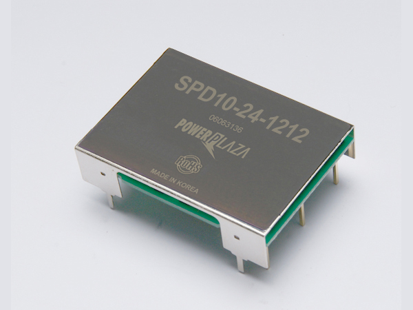 디바이스마트,전원/파워/배터리 > DC-DC 컨버터 모듈 > 승압·강하형 모듈(실장) > 절연 스위칭 모듈,Power Plaza,SPD10-24-1212,실장형 / 고정출력전압 / 2chch 출력 / 강하형 10W 절연 스위칭 컨버터 / 전압반전출력 / 입력전압 : 18V~36V / 출력전압 : 12V / 반전출력 : -12V / 출력전류 : 350mA / 변환효율 : 최대 85% / 절연전압 : 500V / 입력단자 : 스루홀 핀 / 출력단자 : 스루홀 핀 / 패키지 : PCB