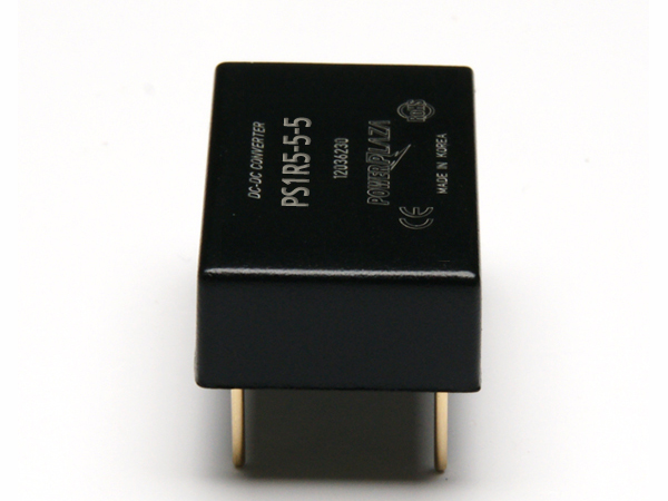 디바이스마트,전원/파워/배터리 > DC-DC 컨버터 모듈 > 정전압 모듈(실장, 절연 스위칭),Power Plaza,PS1R5-5-5,실장형 / 고정출력전압 / 1chch 출력 / 정전압 1.5W 절연 스위칭 컨버터 / 입력전압 : 4.5V~7.2V / 출력전압 : 5V / 출력전류 : 300mA / 변환효율 : 최대 70% / 절연전압 : 500V / 스위칭 주파수 : 300kHz / 입력단자 : 스루홀 핀 / 출력단자 : 스루홀 핀 / 패키지 : 밀폐형 모듈