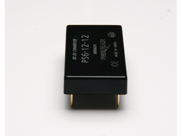 디바이스마트,전원/파워/배터리 > DC-DC 컨버터 모듈 > 정전압 모듈(실장, 절연 스위칭),Power Plaza,PS6-12-12,실장형 / 고정출력전압 / 1chch 출력 / 정전압 6W 절연 스위칭 컨버터 / 입력전압 : 8V~16.5V / 출력전압 : 12V / 출력전류 : 500mA / 변환효율 : 최대 82% / 절연전압 : 500V / 스위칭 주파수 : 300kHz / 입력단자 : 스루홀 핀 / 출력단자 : 스루홀 핀 / 패키지 : 밀폐형 모듈