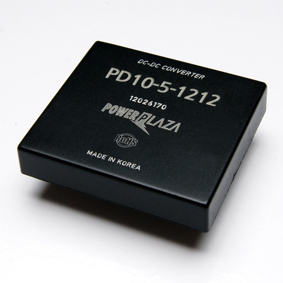 디바이스마트,전원/파워/배터리 > DC-DC 컨버터 모듈 > 승압형 모듈(실장, 절연 스위칭),Power Plaza,PD10-5-1212,실장형 / 고정출력전압 / 2chch 출력 / 승압형 10W 절연 스위칭 컨버터 / 전압반전출력 / 입력전압 : 4.5V~7.2V / 출력전압 : 12V / 반전출력 : -12V / 출력전류 : 350mA / 변환효율 : 최대 80% / 절연전압 : 500V / 스위칭 주파수 : 300kHz / 입력단자 : 스루홀 핀 / 출력단자 : 스루홀 핀 / 패키지 : 밀폐형 모듈