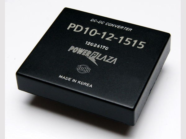 디바이스마트,전원/파워/배터리 > DC-DC 컨버터 모듈 > 승압형 모듈(실장, 절연 스위칭),Power Plaza,PD10-12-1515,실장형 / 고정출력전압 / 2chch 출력 / 승압형 10W 절연 스위칭 컨버터 / 전압반전출력 / 입력전압 : 8V~16.5V / 출력전압 : 15V / 반전출력 : -15V / 출력전류 : 350mA / 변환효율 : 최대 85% / 절연전압 : 500V / 스위칭 주파수 : 300kHz / 입력단자 : 스루홀 핀 / 출력단자 : 스루홀 핀 / 패키지 : 밀폐형 모듈
