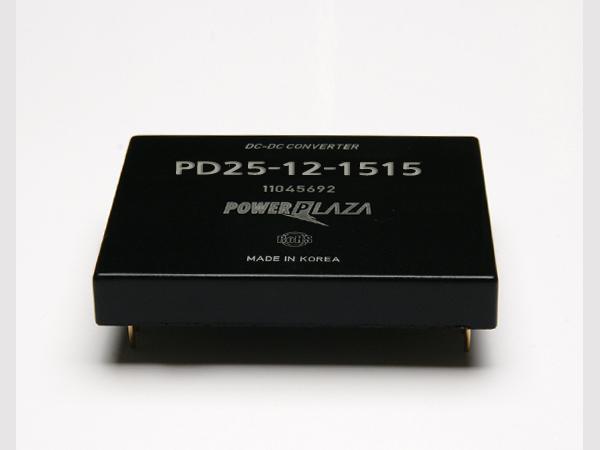 디바이스마트,전원/파워/배터리 > DC-DC 컨버터 모듈 > 승압형 모듈(실장, 절연 스위칭),Power Plaza,PD25-12-1515,입력전압 9 ~ 18V 출력전압/전류 +15V / -15V / 0.85A / 0.85A 출력방식 dual