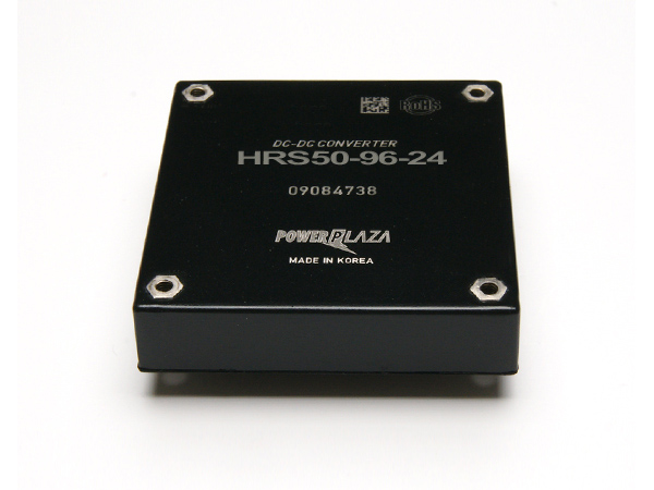 디바이스마트,전원/파워/배터리 > DC-DC 컨버터 모듈 > 강하형 모듈(실장) > 절연 스위칭 모듈,Power Plaza,HRS50-96-24,실장형 / 고정출력전압 / 1ch 출력 / 강하형 50.4W 절연 스위칭 컨버터 / 입력전압 : 65V~150V / 출력전압 : 24V / 출력전류 : 2.1A / 변환효율 : 최대 87% / 절연전압 : 1500V / 스위칭 주파수 : 300kHz / 입력단자 : 스루홀 핀 / 출력단자 : 스루홀 핀 / 패키지 : 밀폐형 모듈