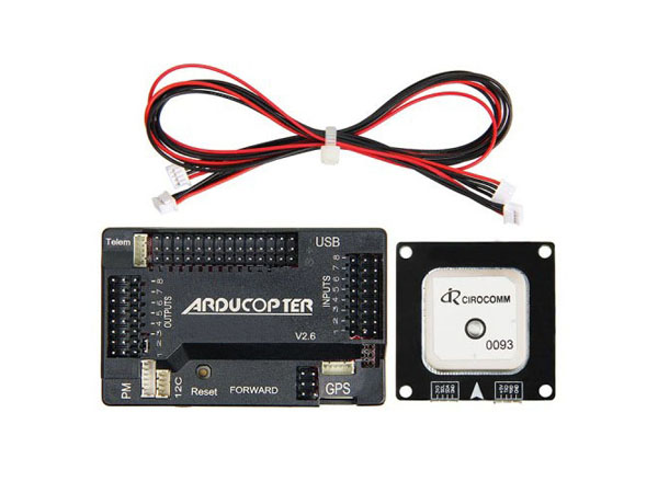 디바이스마트,기계/제어/로봇/모터 > 로봇부품 > 제어기(컨트롤러)/엔코더,,로봇컨트롤러 APM2.6 Flight Controller Board with LEA-GPS,APM은 고정익, 3 Axis, 6 Axis, 8 Axis등의 항공기뿐만 아니라 Quadcopter를 지원하는 다기능의 Open Source Flight Control System입니다. APM Flight Control은 다양한 능력을 지닌 상당히 진보된 기술이며 지정된 비행경로와 자동 귀환 하도록 하는 GPS를 지원합니다. 또한 항공기로부터 원격으로 실시간 데이터를 수신하는 통신을 지원합니다.