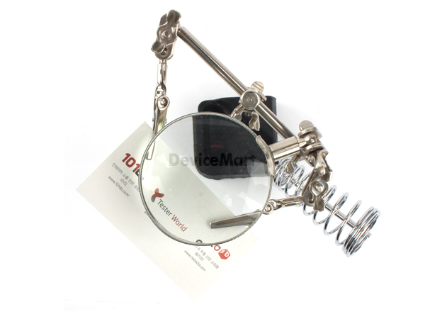 디바이스마트,수공구/전자공구/전동공구 > 전자공구 > 인두기/인두스탠드 > 인두스탠드,TNI-U,기판 고정 스탠드 TU-1062T,배율 : 2X 납땜 보조기/ 확대경 기능/ 인두스탠드 장착 구조