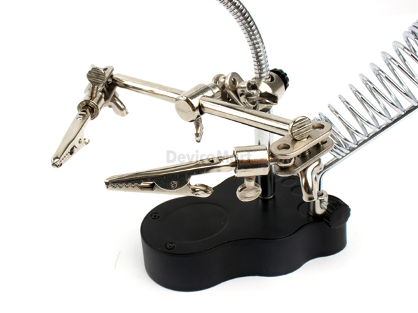 디바이스마트,수공구/전자공구/전동공구 > 전자공구 > 인두기/인두스탠드 > 인두스탠드,TNI-U,프리미엄 기판 고정 스탠드 TU-1093T,고급형 확대경 - 5배율/납땜 보조기/ 확대경 기능/ LED 램프/ 인두스탠드 장착 구조